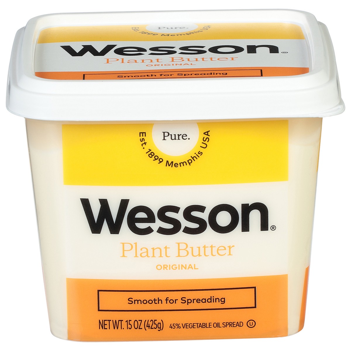 slide 1 of 14, Wesson Original Plant Butter 15 oz, 15 oz