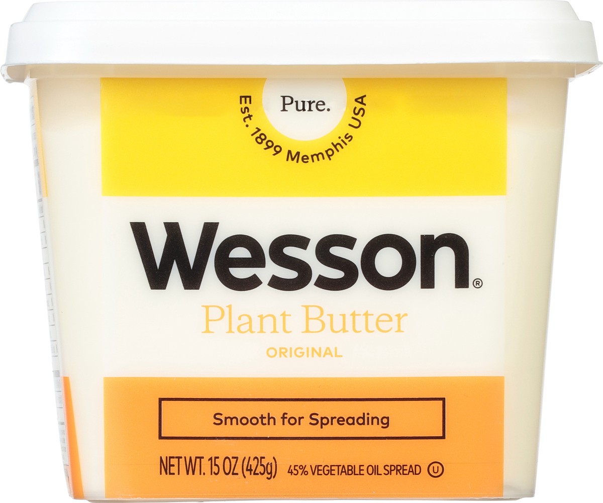 slide 12 of 14, Wesson Original Plant Butter 15 oz, 15 oz