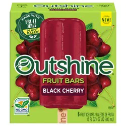 Outshine Black Cherry Fruit Bars, 6 ct