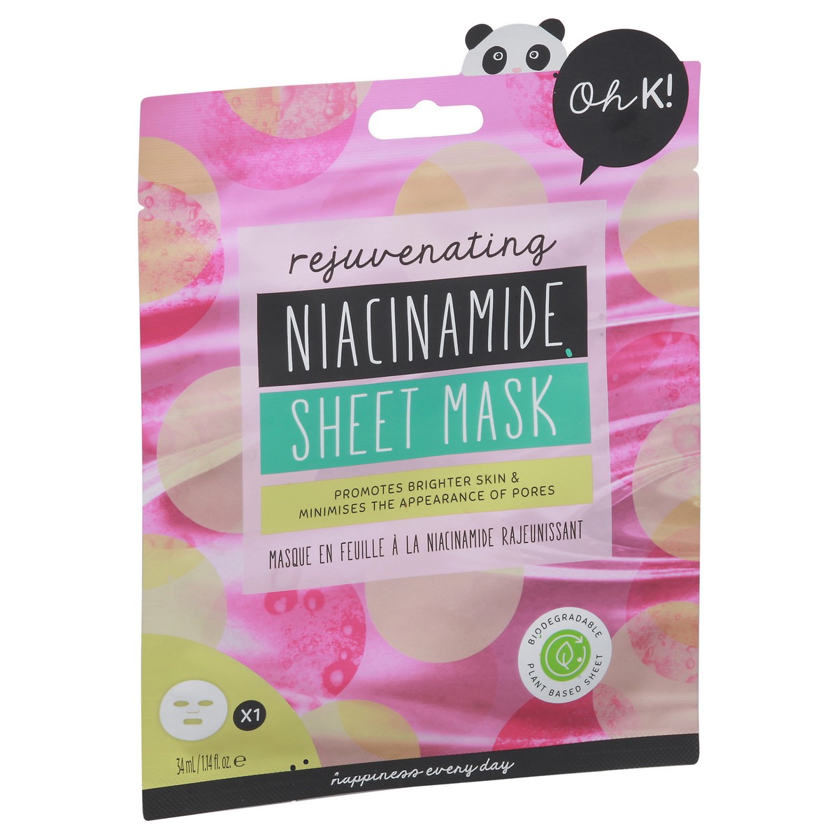 slide 7 of 13, Oh K Rejuvenating Niacinamide Sheet Mask 1 ea, 1 ct