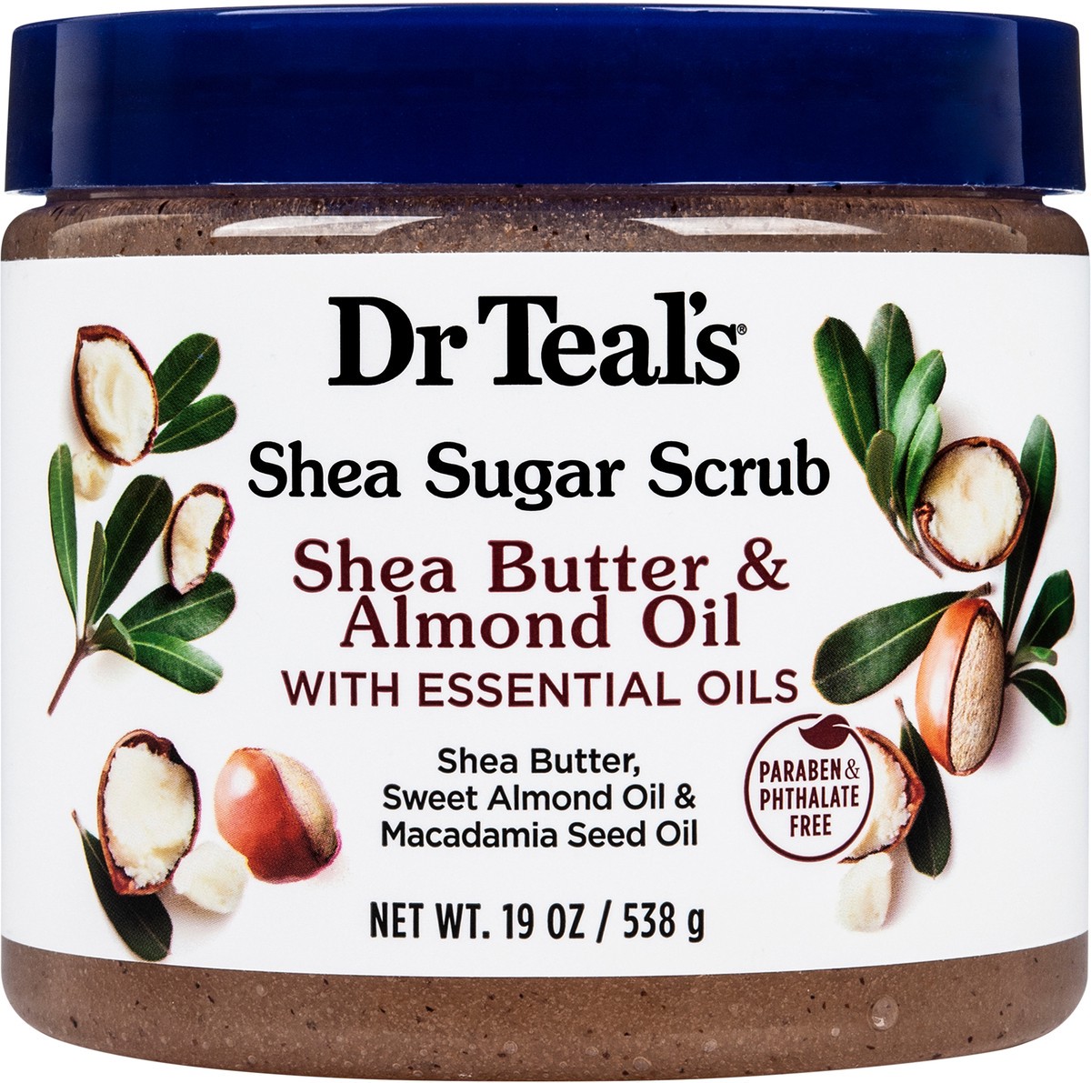 slide 4 of 7, Dr. Teal's Shea Butter & Almond Oil Shea Sugar Scrub 19oz, 19 oz
