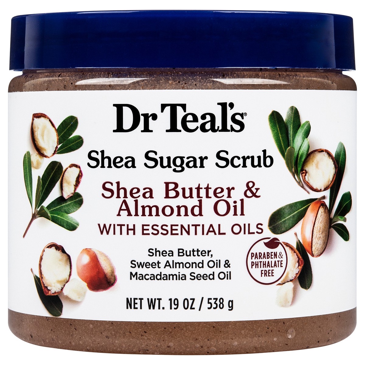 slide 1 of 7, Dr. Teal's Shea Butter & Almond Oil Shea Sugar Scrub 19oz, 19 oz