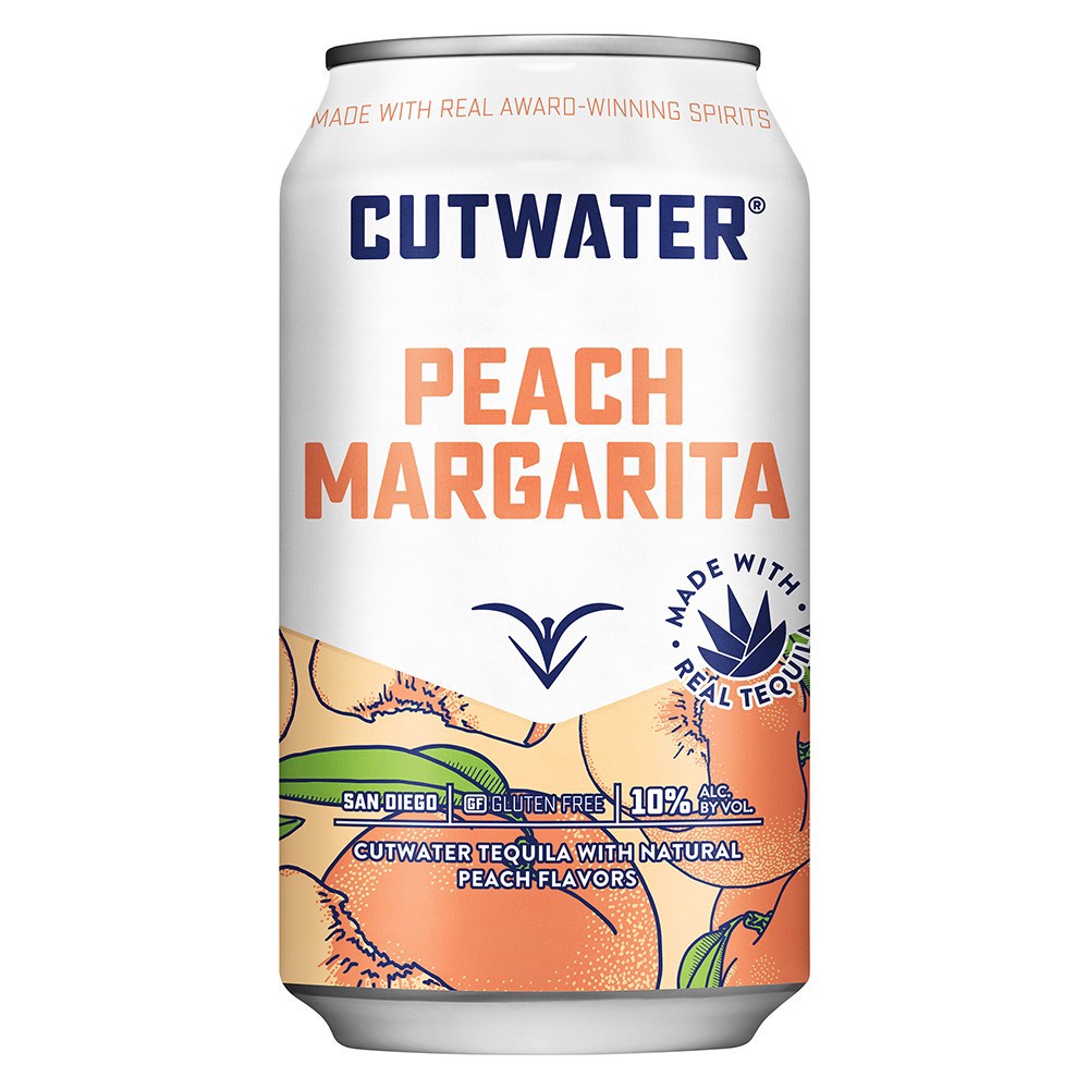 slide 1 of 1, Cutwater Spirits Peach Margarita, 1 ct