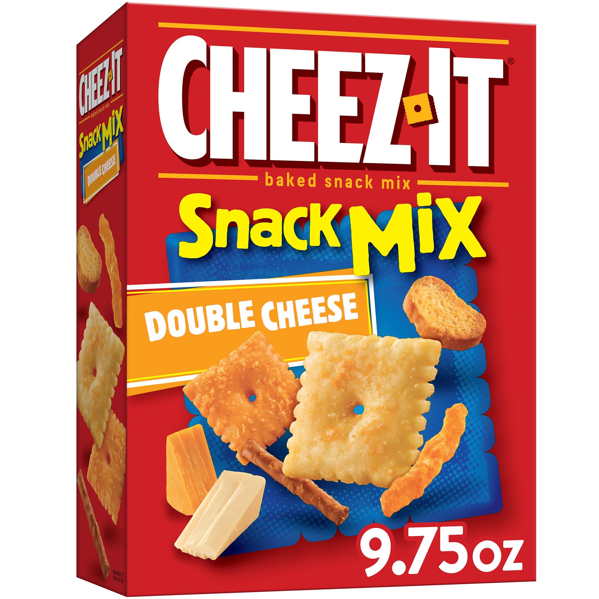 slide 1 of 8, Cheez-It Snack Mix, Lunch Snacks, Office and Kids Snacks, Double Cheese, 9.75oz Box, 1 Box, 9.75 oz