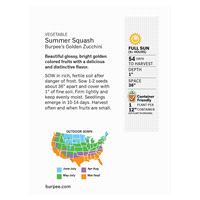 slide 5 of 5, Burpee Summer Squash Burpee's Golden Zucchini Seeds, 1 ct