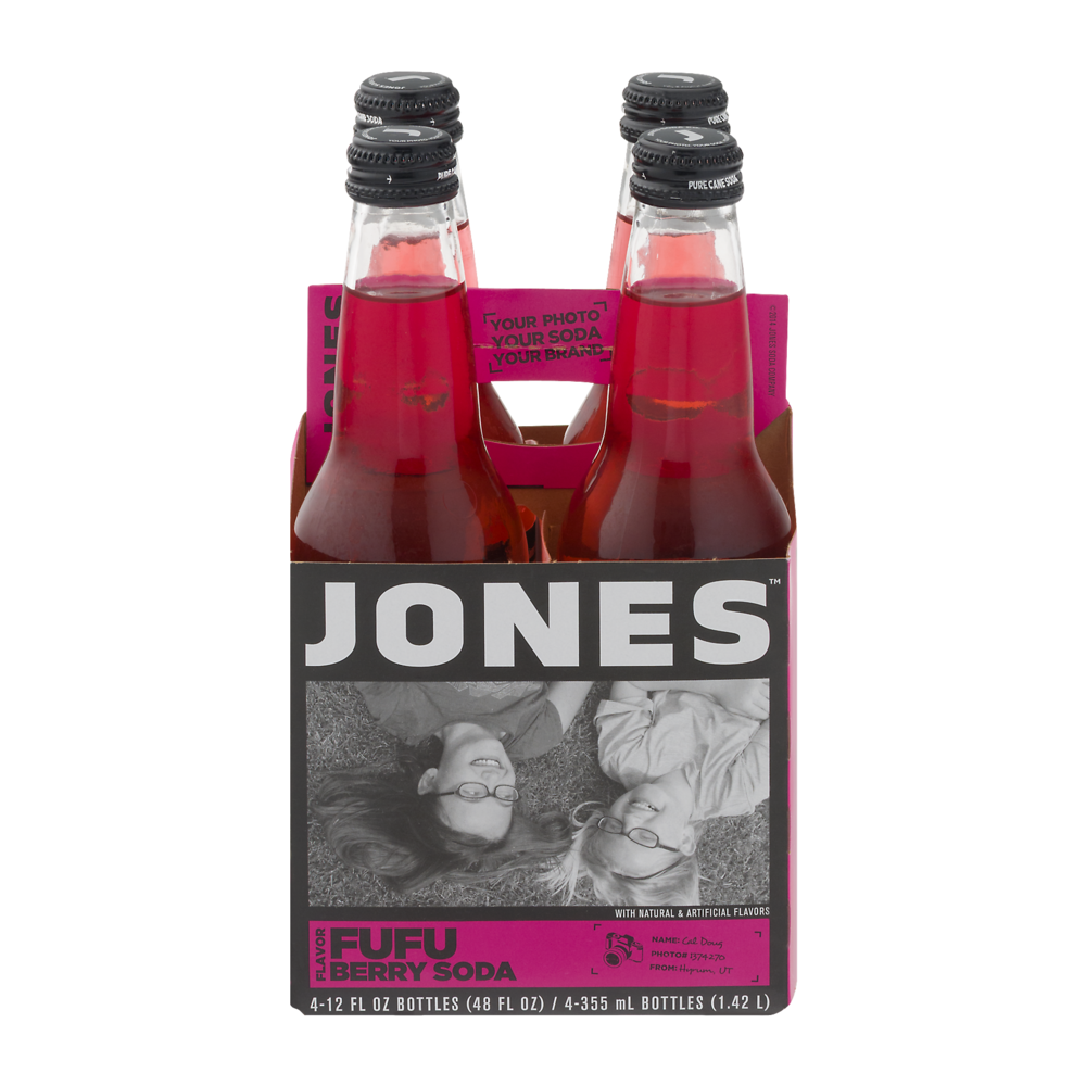 Jones Soda Co Jones Cane Sugar Soda Fufu Berry 4 Pack 12 Ounce Bottles 48 Oz Shipt 4948