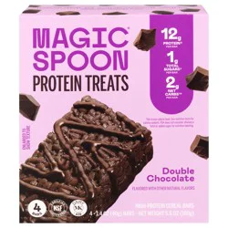 Magic Spoon Protein Treats High-Protein Double Chocolate Cereal Bars 4 - 1.4 oz Bars