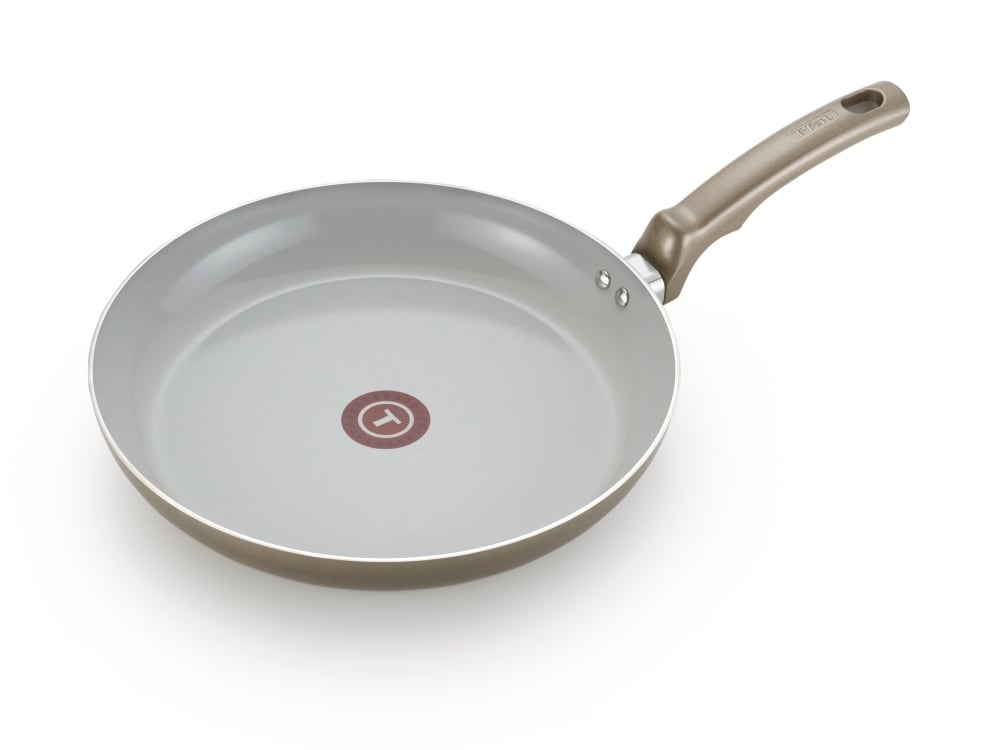 slide 1 of 1, T-fal Ceramic Chef Frying Pan - Champagne, 10 in