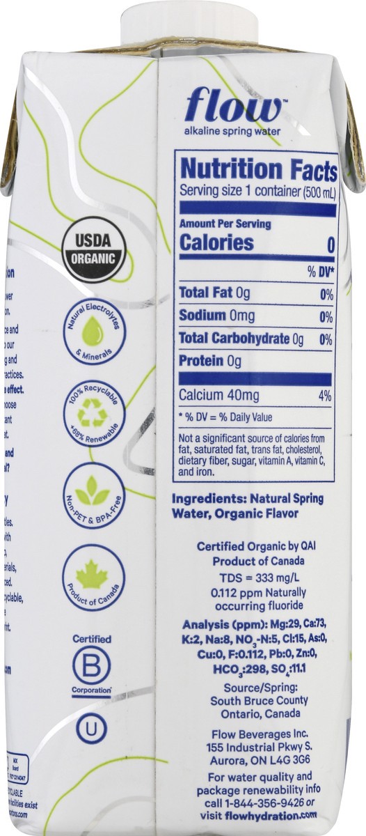 slide 5 of 9, Flow Organic Cucumber Mint Alkaline Water - 16.9 fl oz, 16.9 fl oz