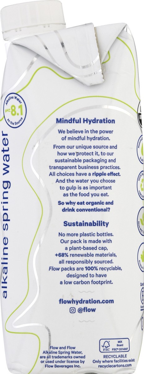 slide 9 of 9, Flow Organic Cucumber Mint Alkaline Water - 16.9 fl oz, 16.9 fl oz