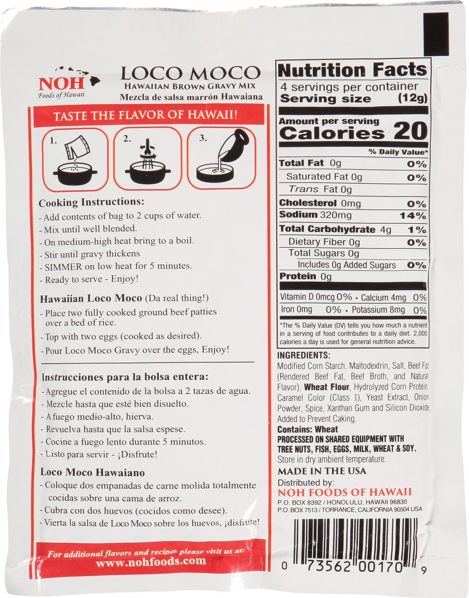 slide 2 of 9, NOH Loco Moco Hawaiian Brown Gravy Mix 1.7 oz, 1.7 oz