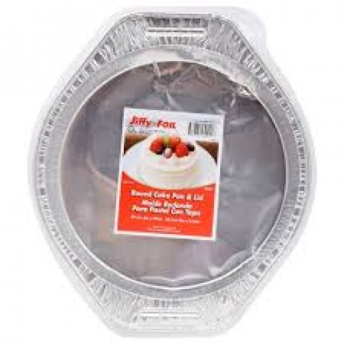 slide 1 of 1, Jiffy-Foil Round Pans With Lids, 2 ct