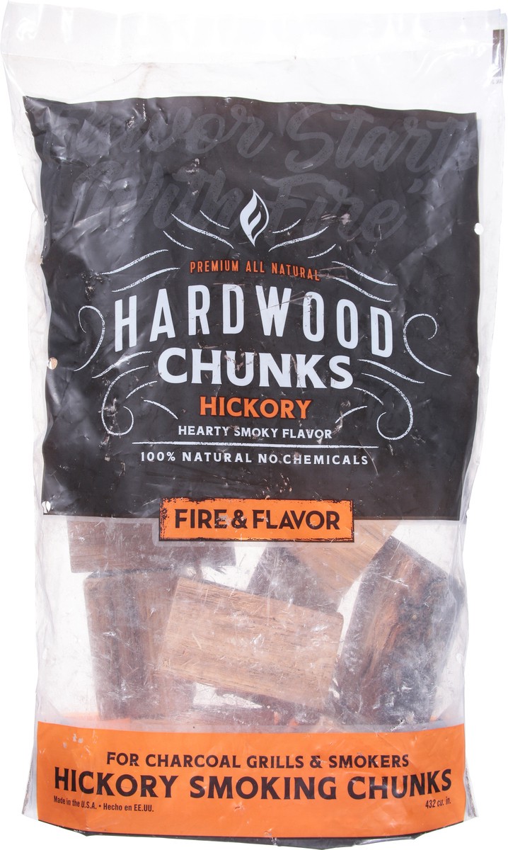 slide 4 of 11, Fire & Flavor Hickory Chunk, 4 lb