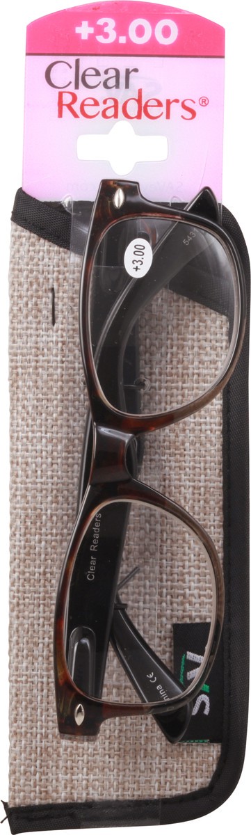 slide 7 of 9, Clear Readers +3.00 Eyeglasses 1 ea Card, 1 ct