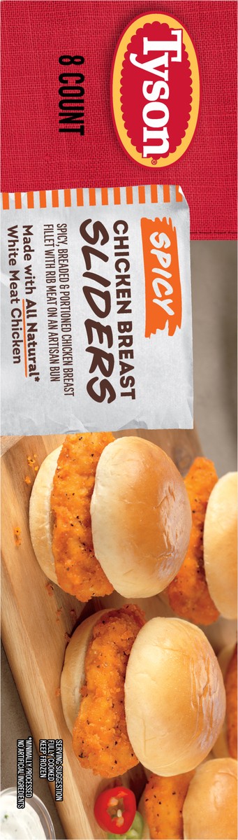 slide 5 of 14, Tyson Spicy Chicken Breast Sliders, 20.8 oz, 8 ct Box, 589.67 g