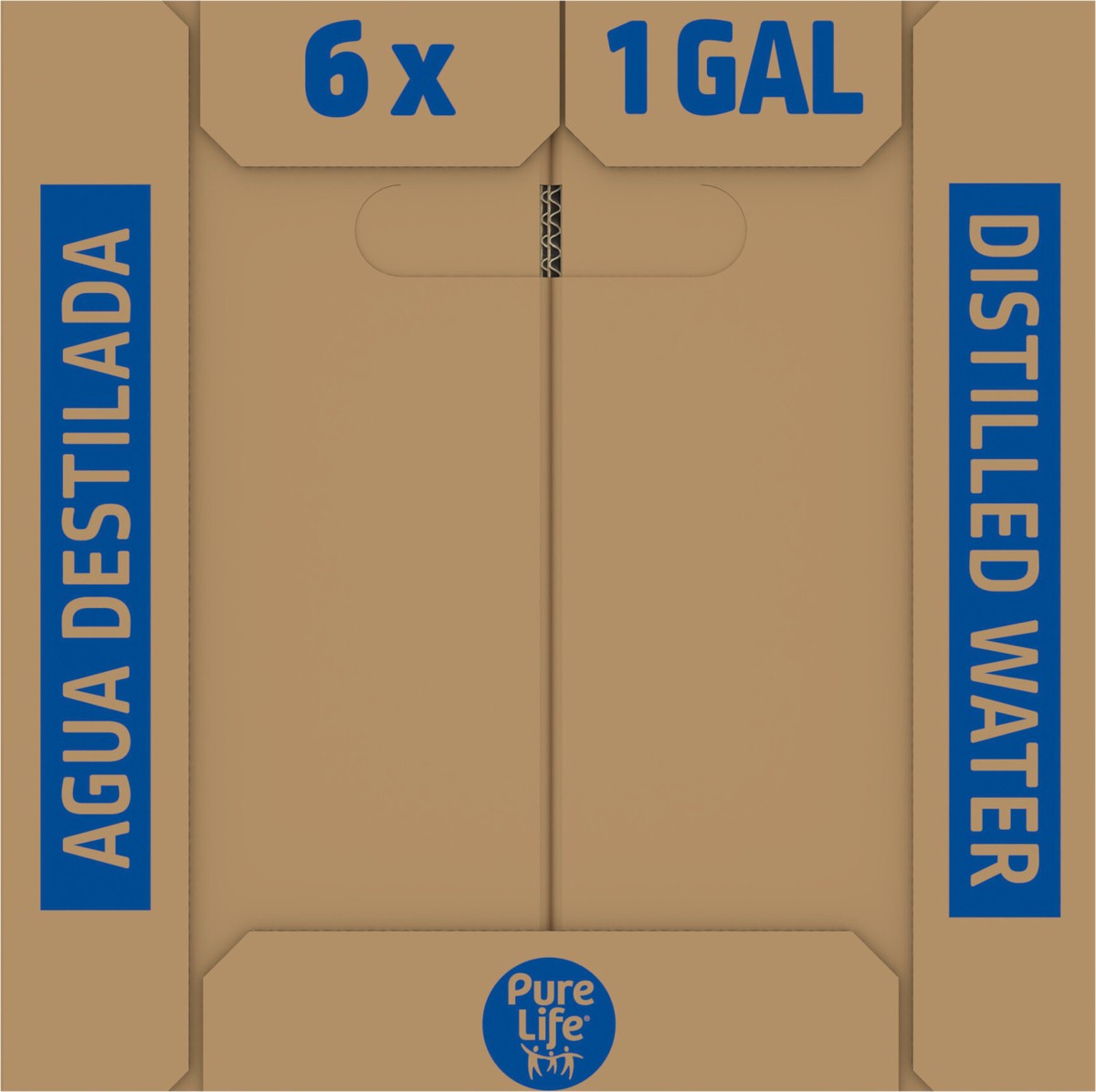 slide 4 of 8, Pure Life Distilled Water, 1-Gallon, Plastic Bottled Water (6 Pack) Front Handle, 1 g