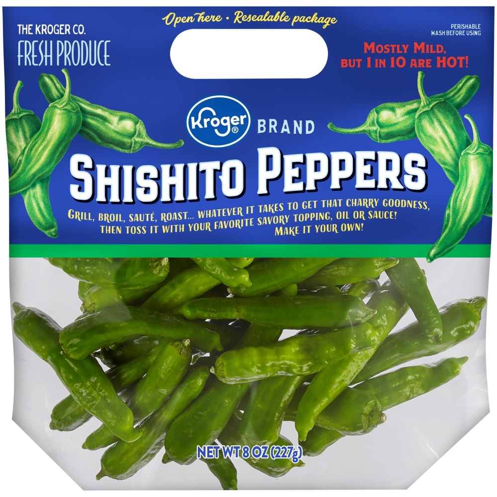 slide 1 of 1, Kroger Shishito Peppers, 8 oz