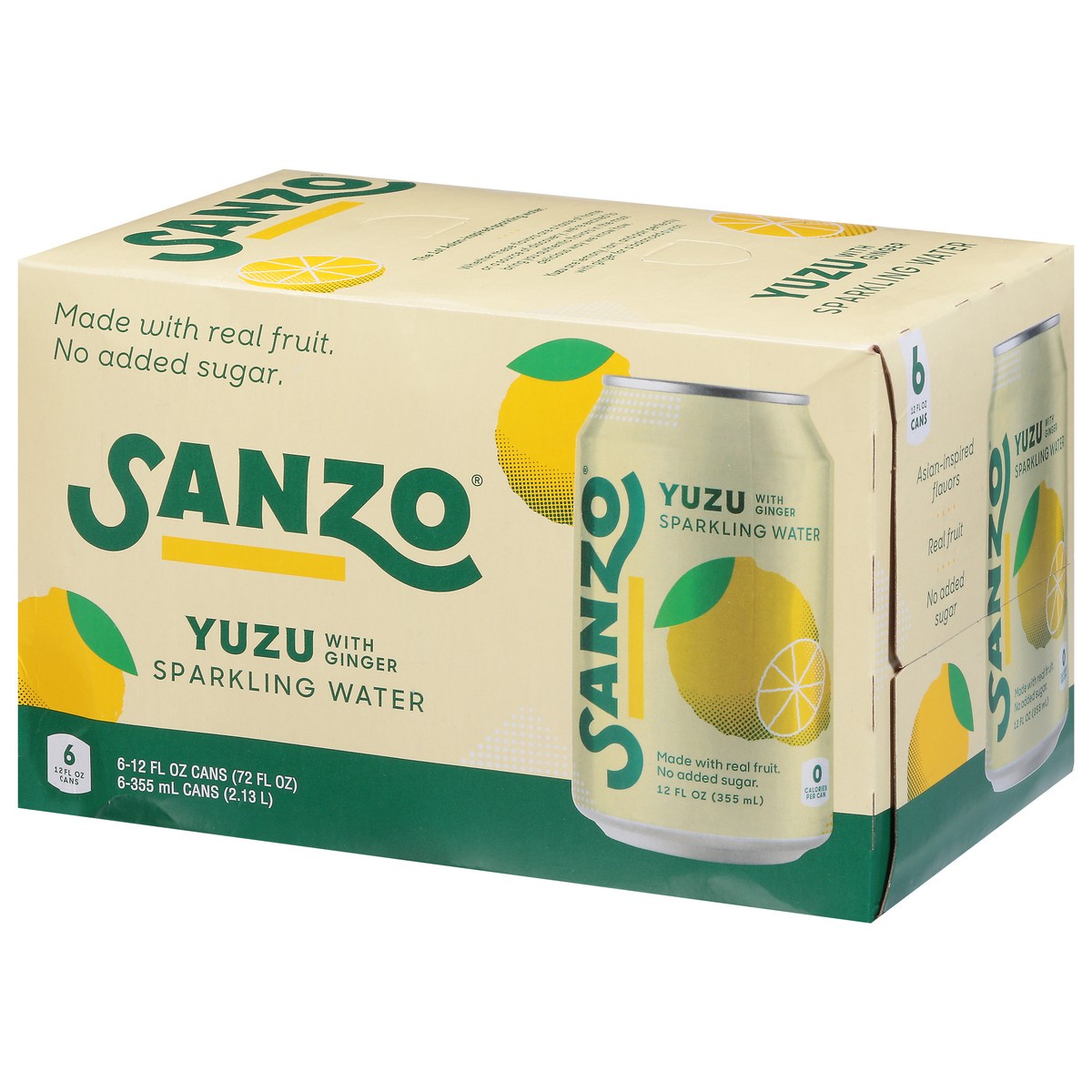 slide 4 of 9, Sanzo Sparkling Water Yuzu - 6 ct, 6 ct; 12 oz