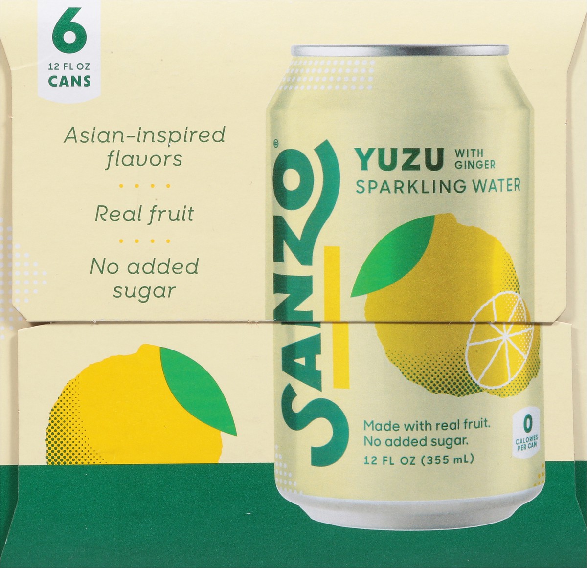 slide 2 of 9, Sanzo Sparkling Water Yuzu - 6 ct, 6 ct; 12 oz