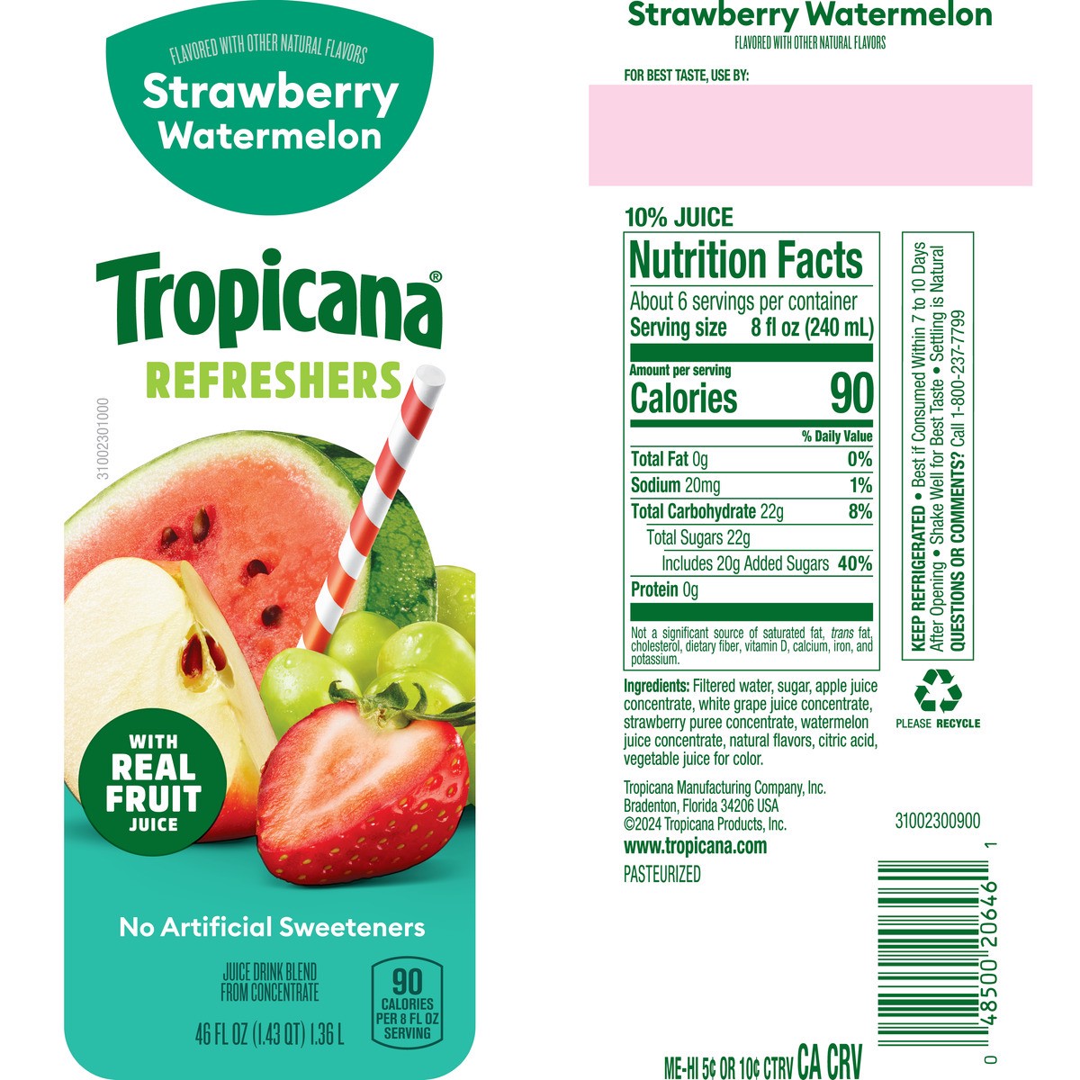 slide 10 of 12, Refreshers Fruit Juice, 46 fl oz