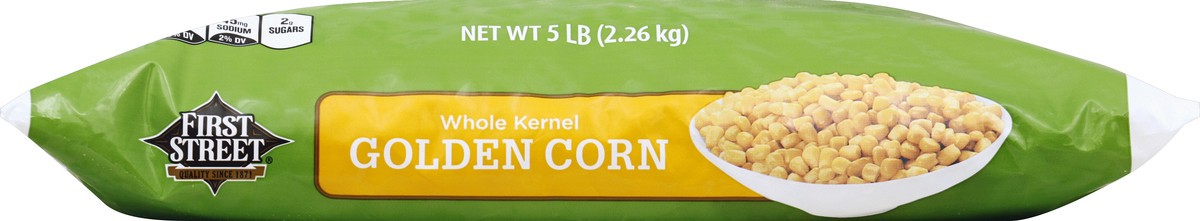slide 3 of 6, First Street Whole Kernel Golden Corn, 5 lb