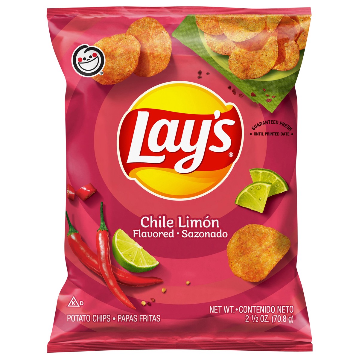 slide 8 of 8, Lay's Potato Chips Chile Limon Flavored 2 1/2 Oz, 2.5 oz