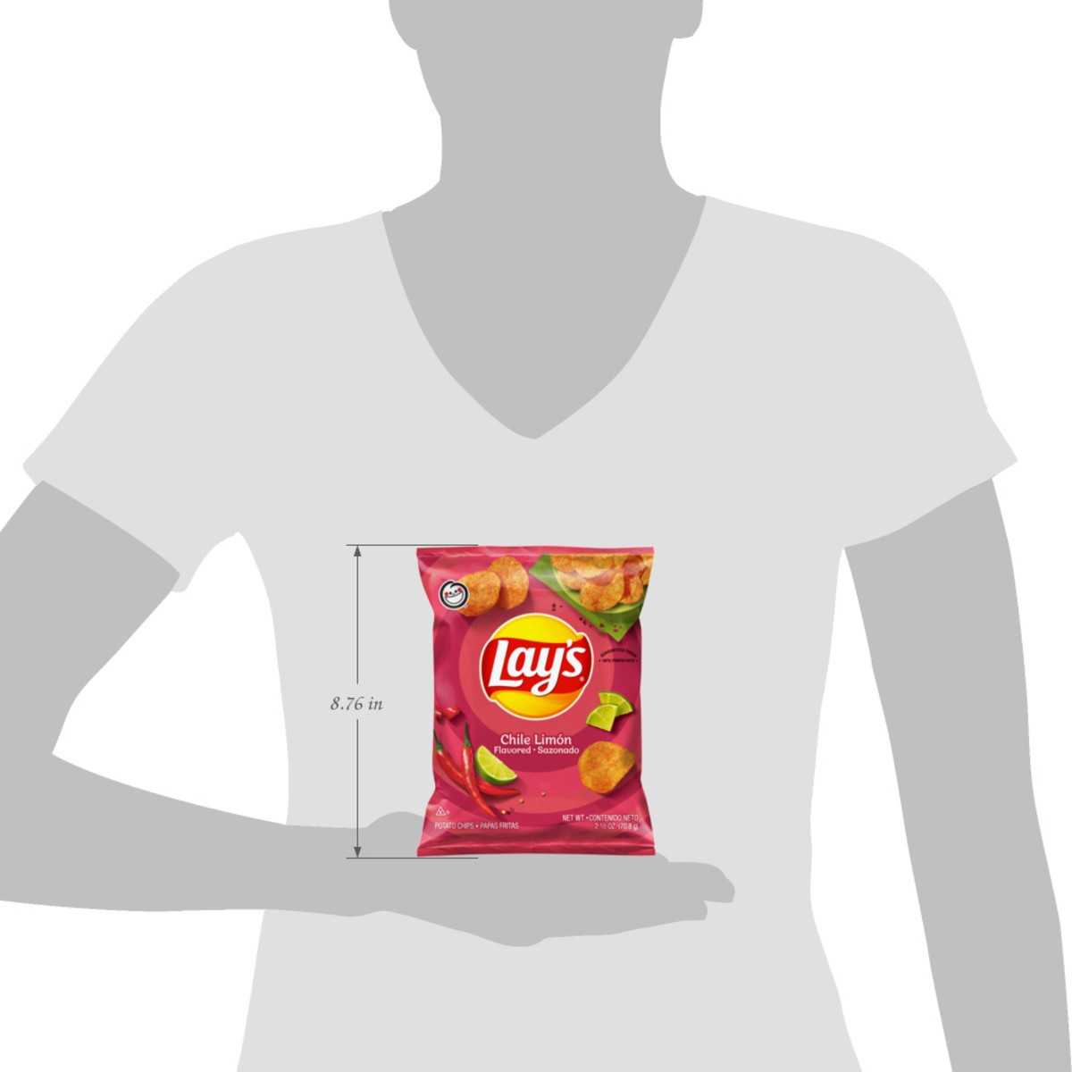 slide 2 of 8, Lay's Potato Chips Chile Limon Flavored 2 1/2 Oz, 2.5 oz