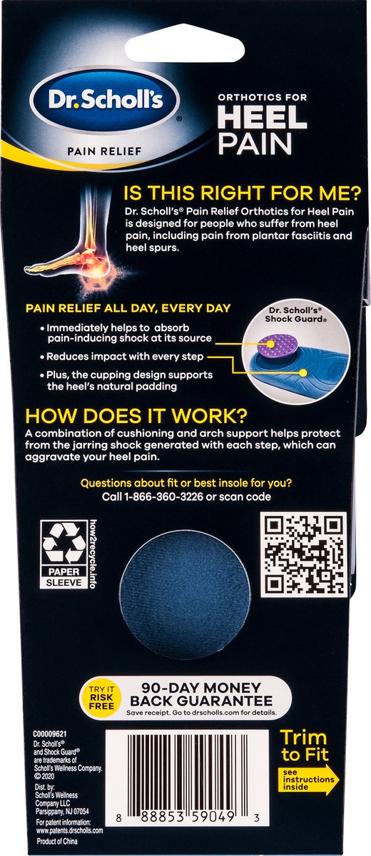 slide 2 of 6, Dr. Scholl's Pain Relief Orthotics for Heel Pain M, 1 pair