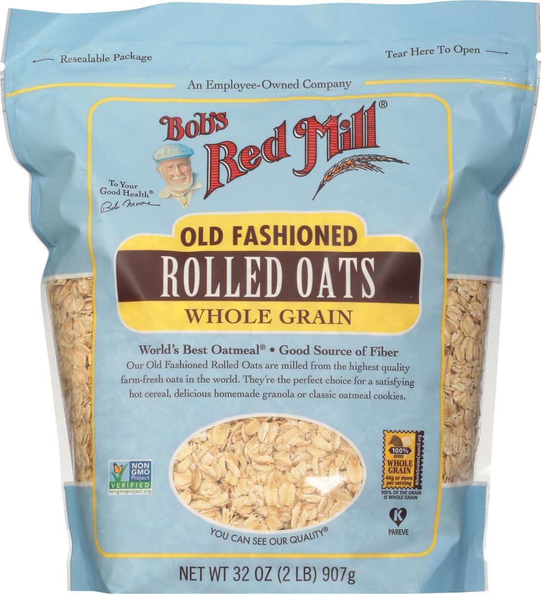 slide 6 of 9, Bob's Red Mill Old Fashioned Rolled Oats, 32 oz