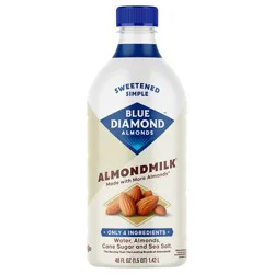 Blue Diamond Sweetened Simple Almondmilk, 48 oz