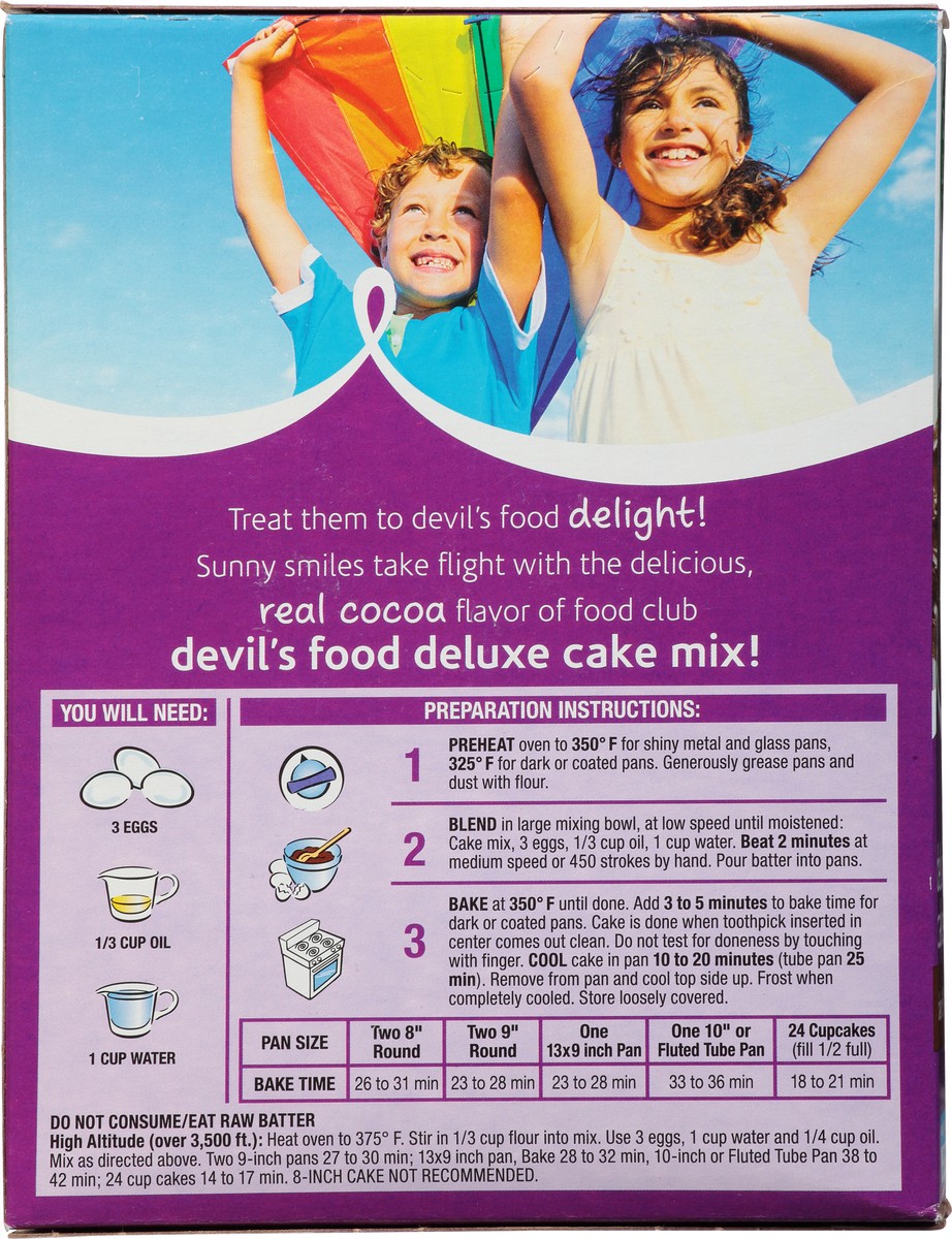 slide 4 of 13, Food Club Deluxe Devil's Food Cake Mix 16.5 oz, 16.5 oz