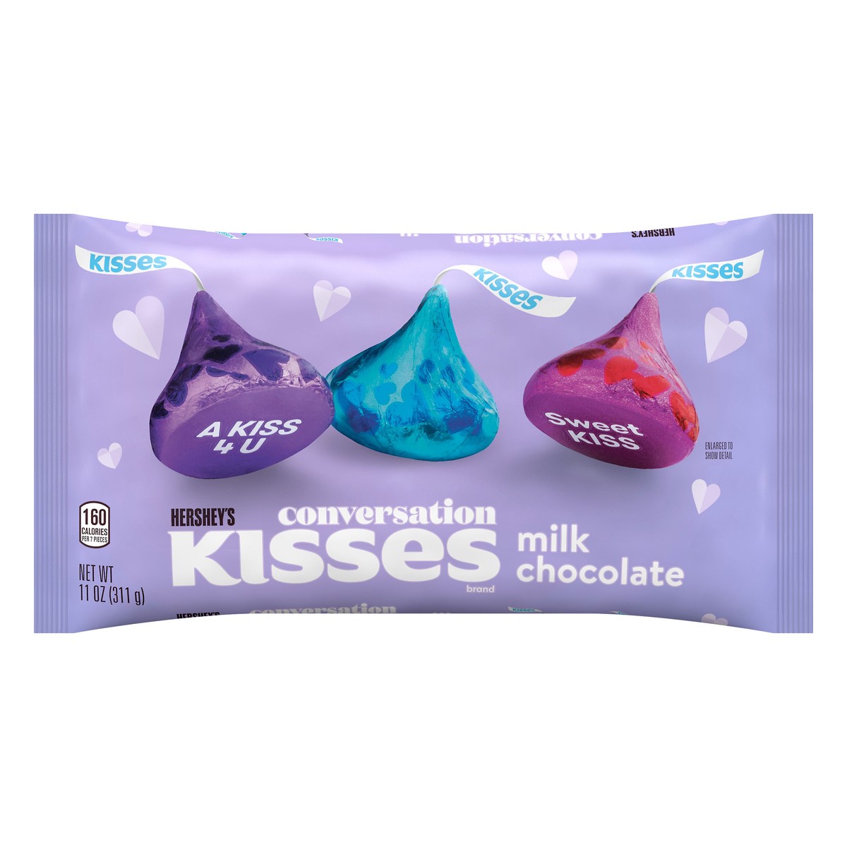 slide 7 of 7, Kisses Conversation Milk Chocolate 11 oz, 11 oz