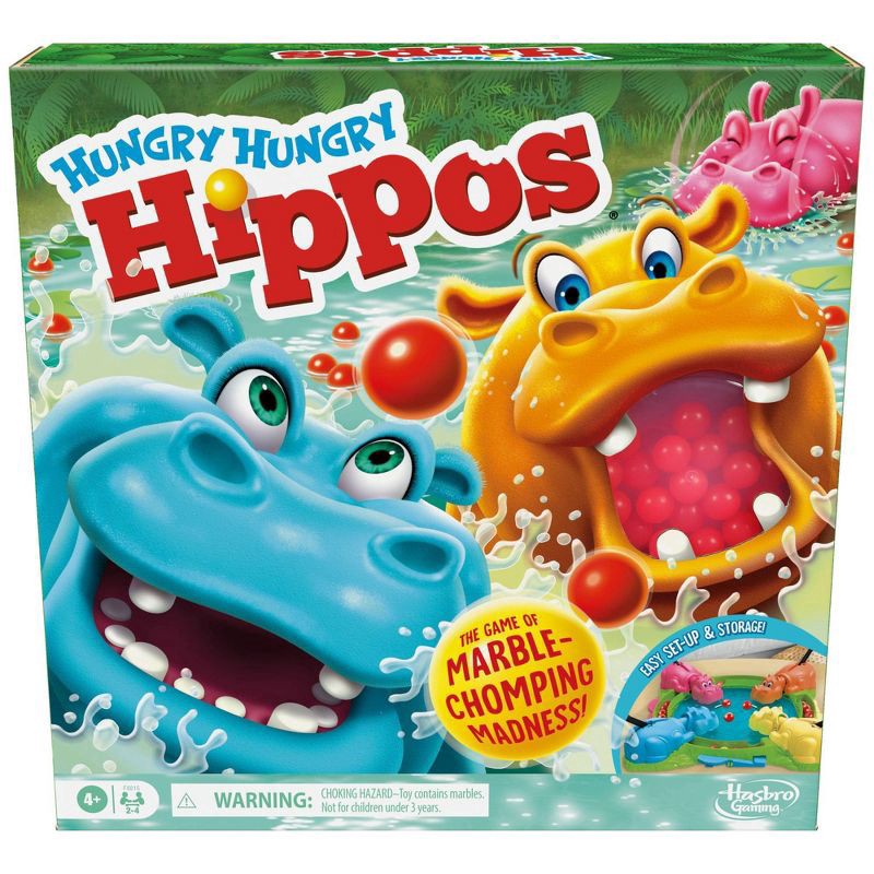 slide 1 of 10, Hungry Hungry Hippos Refresh Board Game, 1 ct
