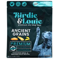 Birdie & Louie Premium All Life Stages Dry Chicken Meal & Brown Rice Recipe Dog Food 3.5 lb