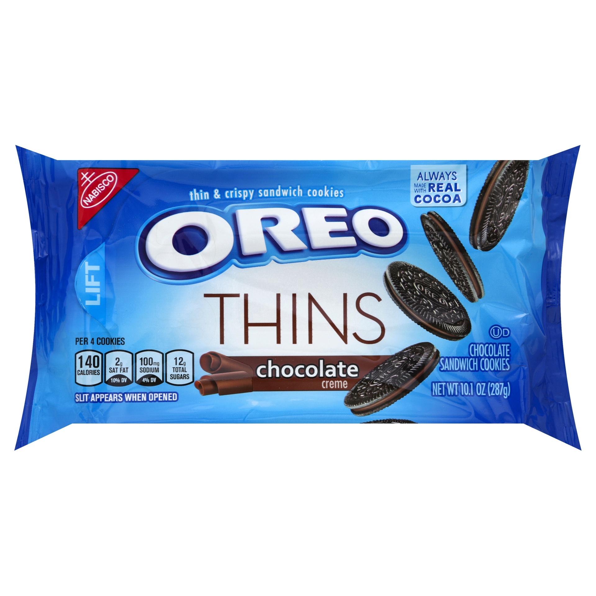 Oreo Thins Chocolate Creme Sandwich Cookies 10.1 oz | Shipt