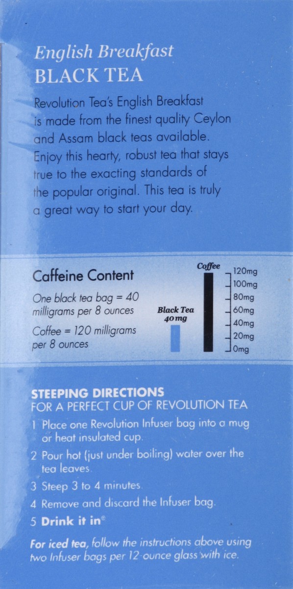 slide 3 of 6, Revolution Tea Tea, Black, English Breakfast - 16 ct, 16 ct