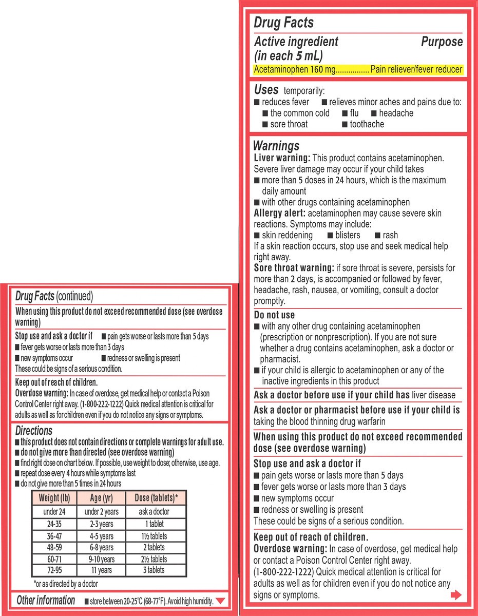 slide 7 of 7, Children's Tylenol Pack With Liquid Oral Suspension And Grape Chewables, 24 ct