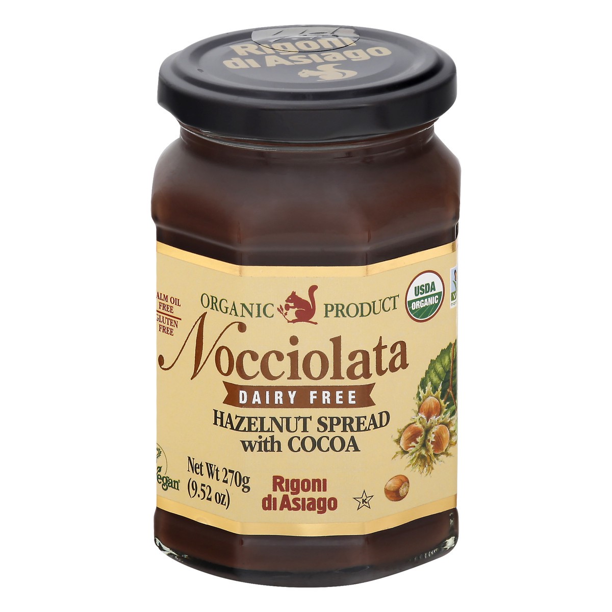 slide 13 of 13, Nocciolata Dairy Free Hazelnut with Cocoa Spread 9.52 oz, 9.52 oz