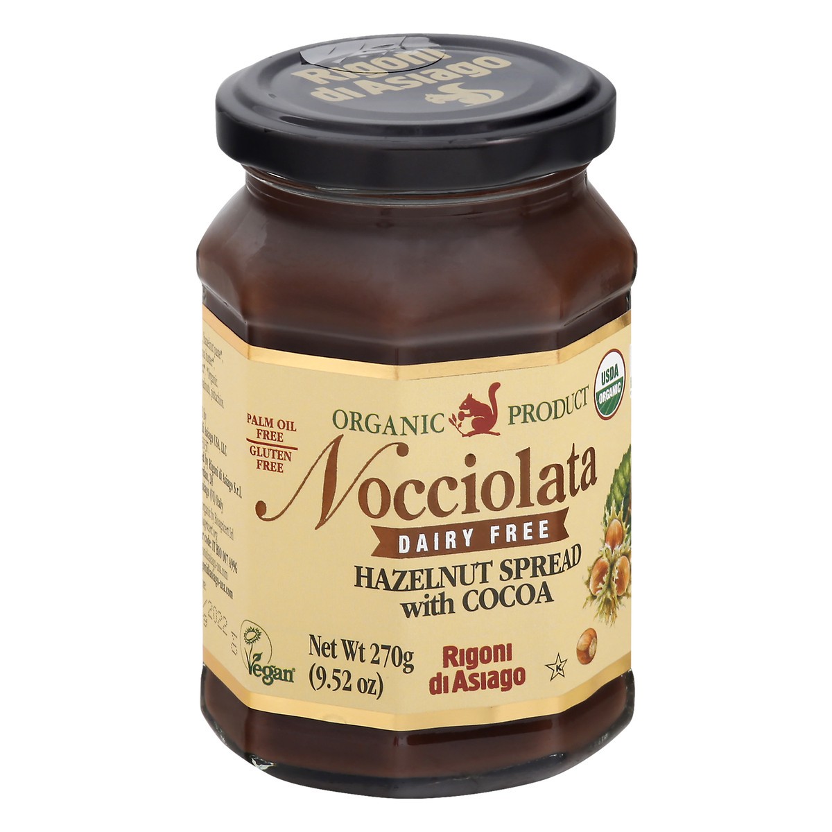 slide 6 of 13, Nocciolata Dairy Free Hazelnut with Cocoa Spread 9.52 oz, 9.52 oz