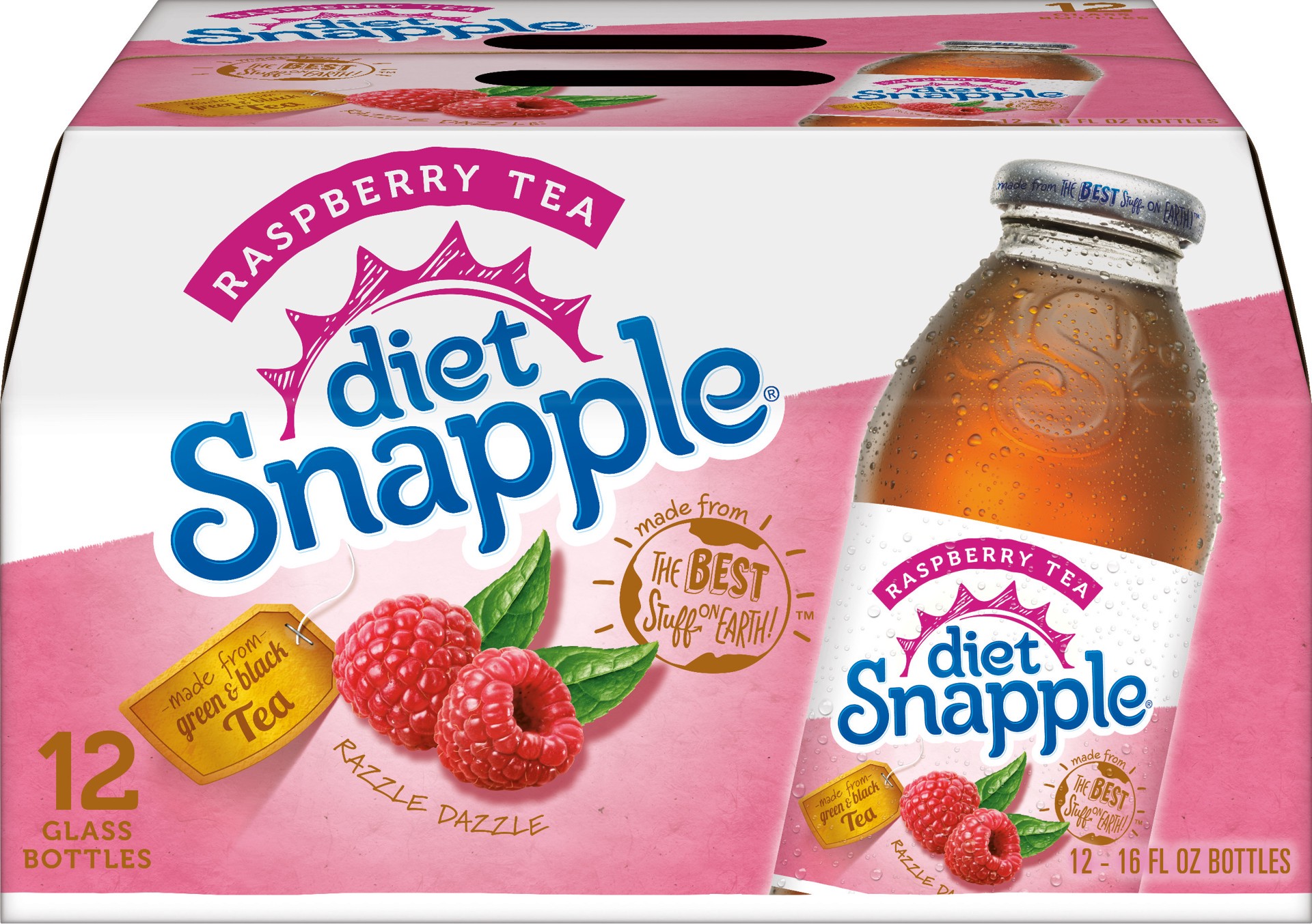 slide 1 of 6, Snapple Diet Raspberry Tea, 