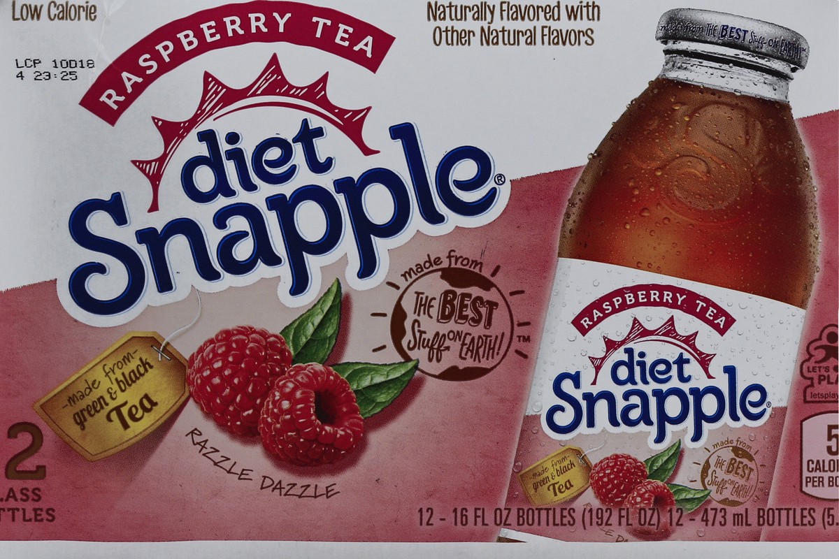 slide 6 of 6, Snapple Diet Raspberry Tea, 