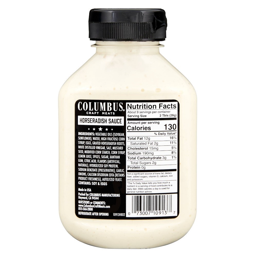 slide 6 of 6, Columbus Craft Meats Sauce Horseradish, 8.75 oz