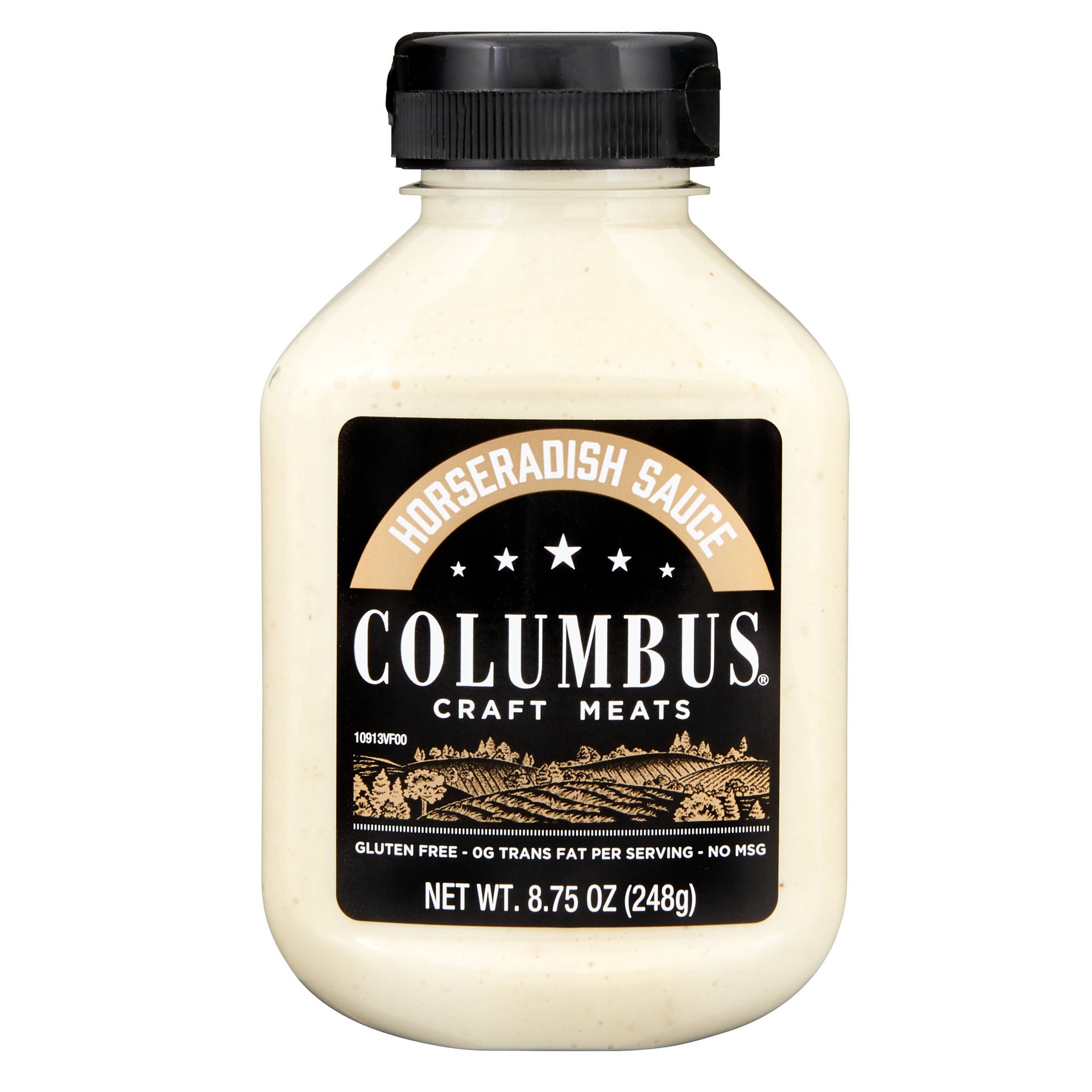 slide 1 of 6, Columbus Craft Meats Sauce Horseradish, 8.75 oz