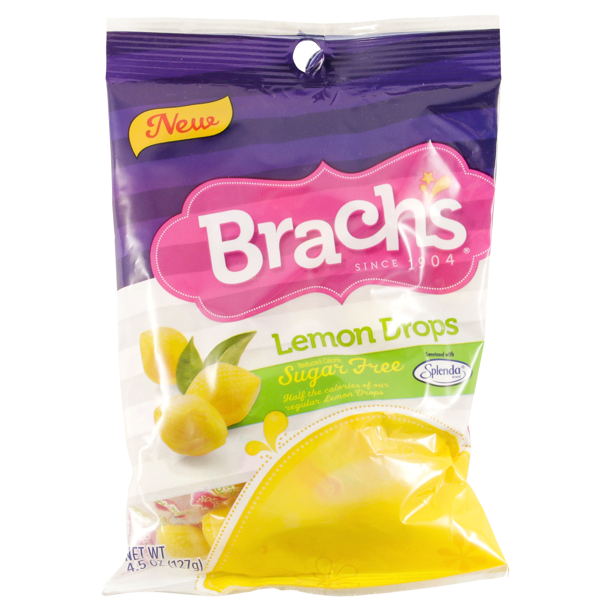 slide 1 of 1, Brach's Lemon Drops - Sugar-Free, 4.5 oz