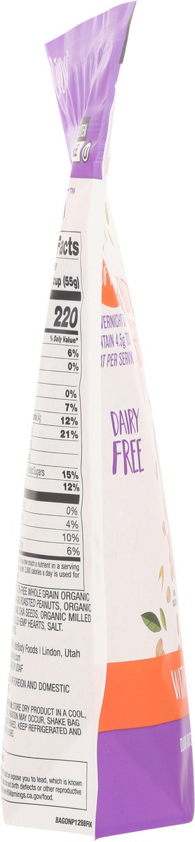 slide 12 of 14, Oatsome Dairy Free Peanut Butter Overnight Oats with Flax, Chia & Hemp 12 oz, 12 oz