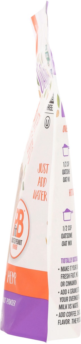 slide 10 of 14, Oatsome Dairy Free Peanut Butter Overnight Oats with Flax, Chia & Hemp 12 oz, 12 oz