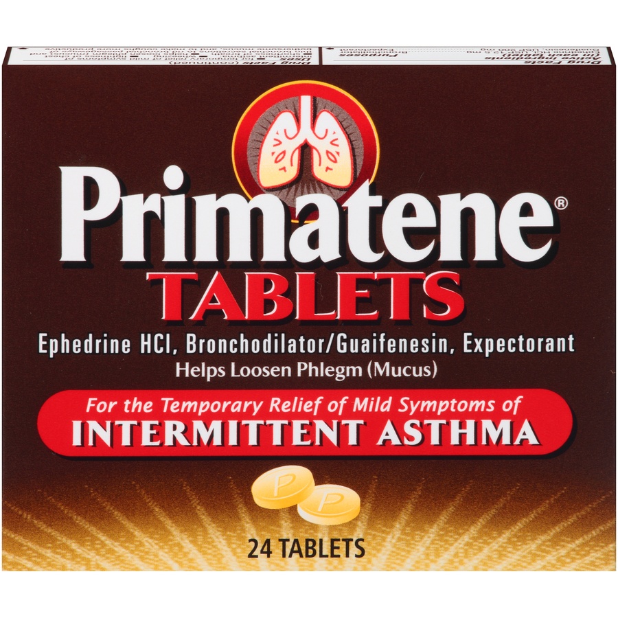 slide 1 of 6, Primatene Bronchial Asthma Tab, 24 ct