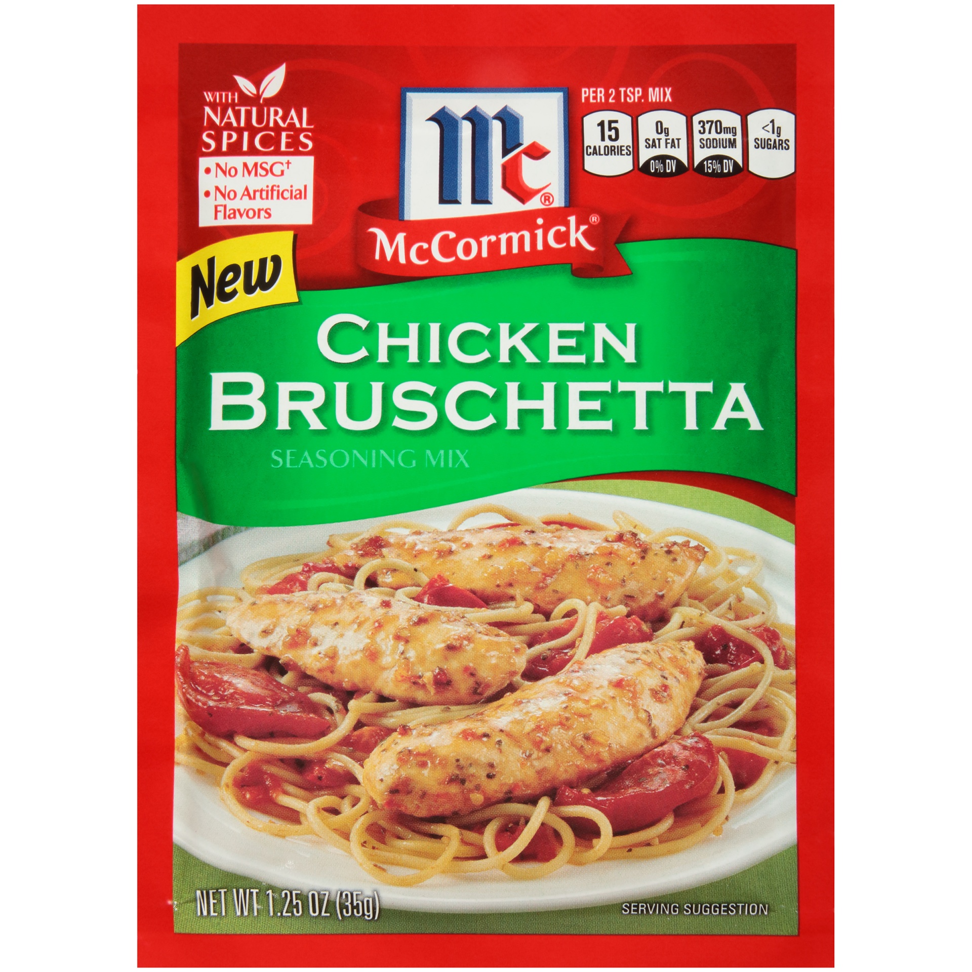 slide 1 of 6, McCormick Chicken Bruschetta Seasoning Mix, 1.25 oz