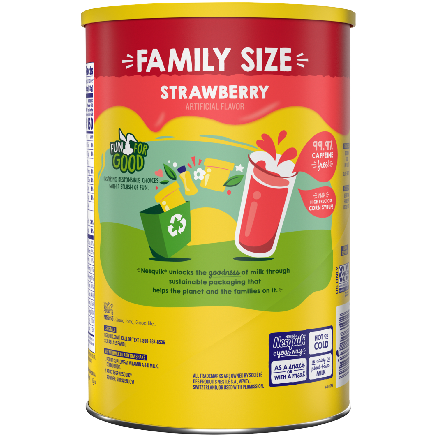 slide 2 of 8, Nesquik Strawberry Flavor Powder Drink Mix- 35.5 oz, 35.5 oz