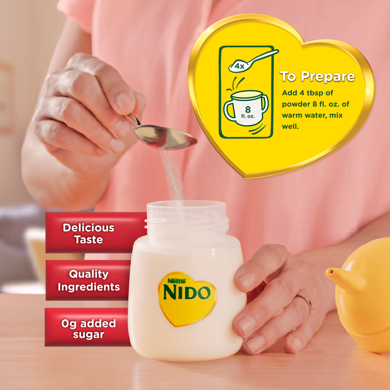 slide 8 of 8, Nido Nestle NIDO Kinder 1+ Toddler Powdered Milk Beverage - Canister - Shelf Stable Toddler Drink 56.3 oz., 56.3 oz